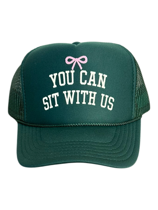 You can sit with us hat - Dark Green