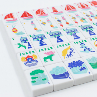 The New England Series: Mahjong Set with Nautical Flair