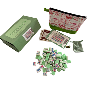 Sage Luxe Mahjong Tile Set