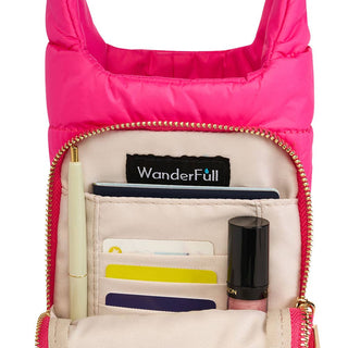 Bright Pink HydroBag® with Pink and Green Strap