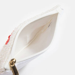 I Love Mahj Beaded Coin Purse: MULTI