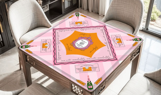 Press for Mahjong |Champagne Collection: Mahjong Mat 33" x 33"