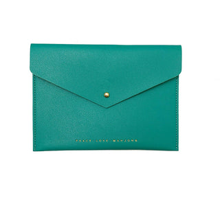 Mahjong Card Clutch: Teal - Large Size