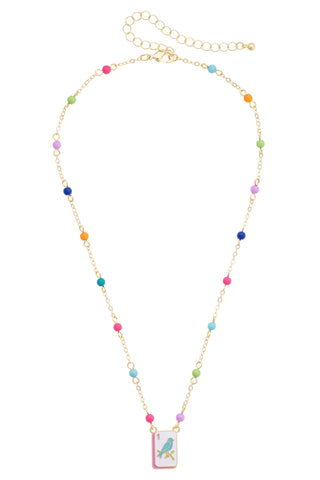 Bird Bam Layering Necklace in Pastel Multi