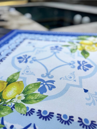 Amalfi Coast Mahjong Mat Collection – Mahj on the Mediterran: 33" x 33" (Preorder)