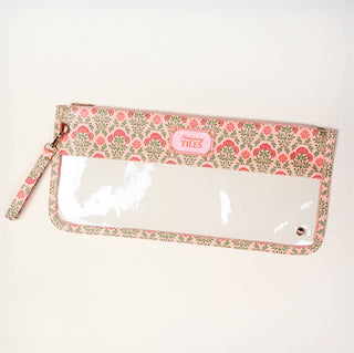 Mahjong Tile Keeper Pouch–Everbloom Dusty Rose
