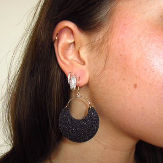 Black Sparkle Nina Earrings