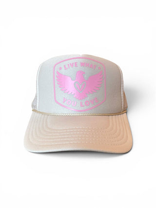 Heart of an Eagle Trucker: CAMO - METALLIC GOLD