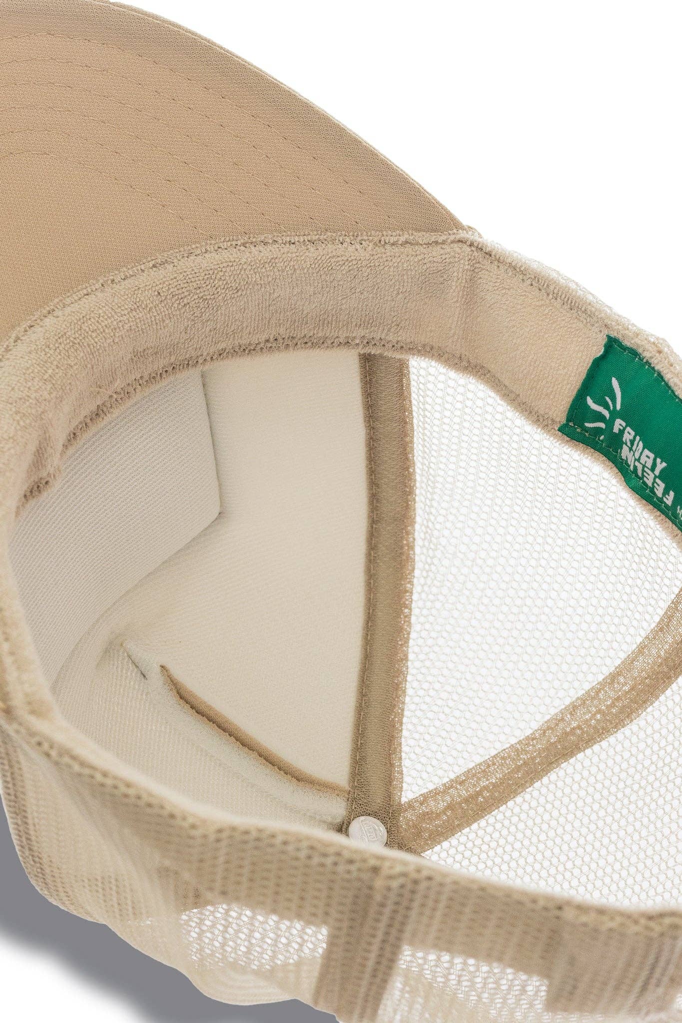 Happy Sun Trucker Hat: Tan