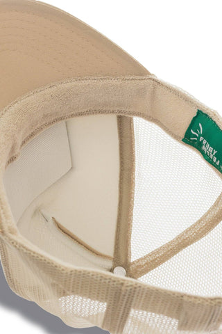 Happy Sun Trucker Hat: Tan