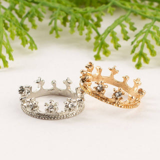 Pack of 3 Miniature Royal Crowns (1/4" H x 3/4" Dia)