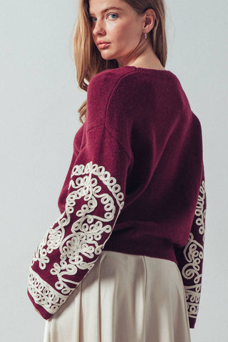 Allie Embroidered Sweater