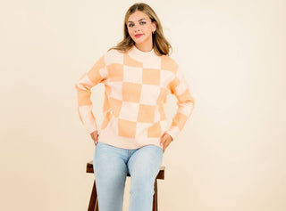 Kelly Checkered Sweater: MINT