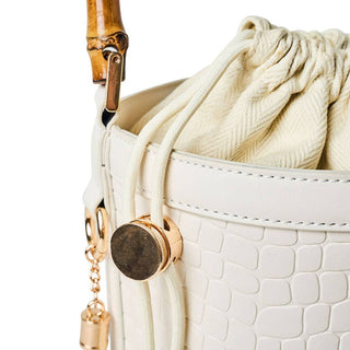 Tala Moonlight Tile Bag - Ivory Crocodile