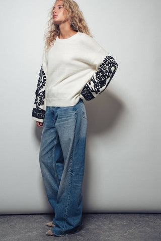 Allie Embroidered Sweater