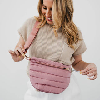 Jolie Puffer Belt Bag: Leopard