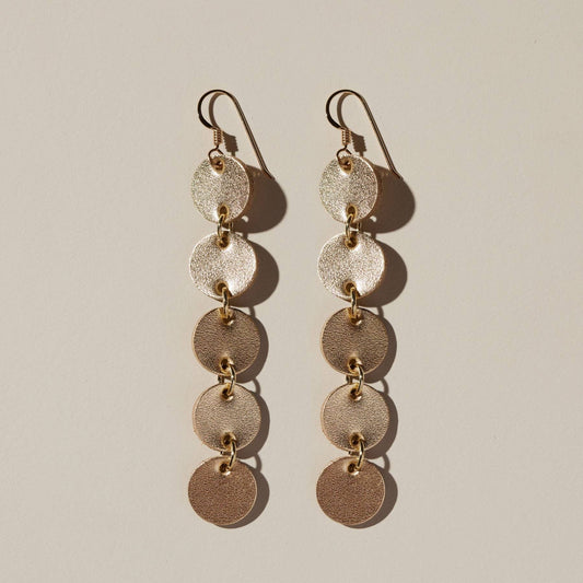 Gold Satin Sylvie Earrings