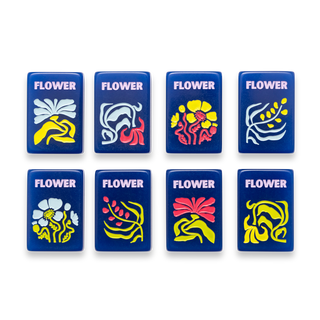 Amahj Signature Engraved Tile Set- Navy