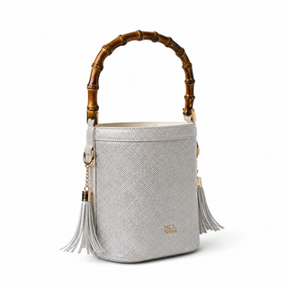 Tala Moonlight Tile Bag - Silver Grasscloth Grain