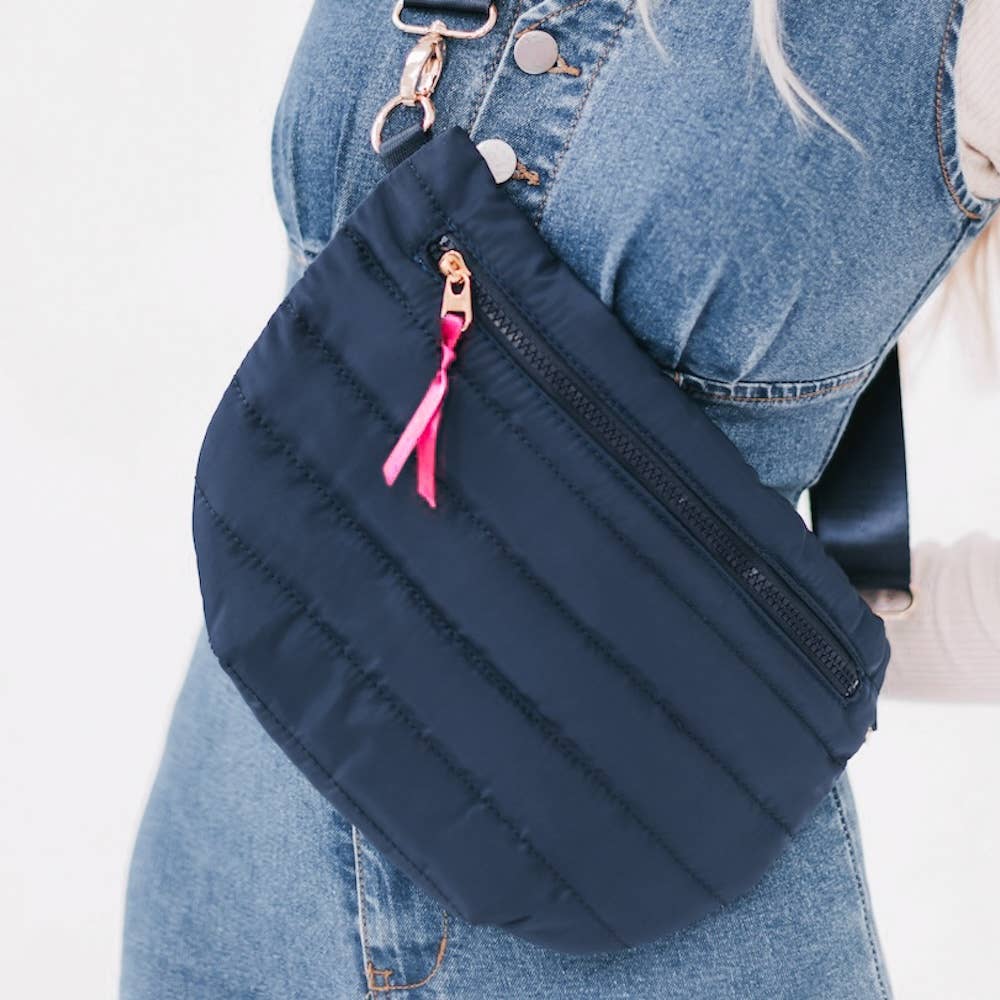 Jolie Puffer Belt Bag: Leopard