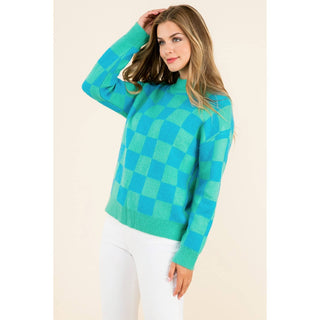 Kelly Checkered Sweater: MINT