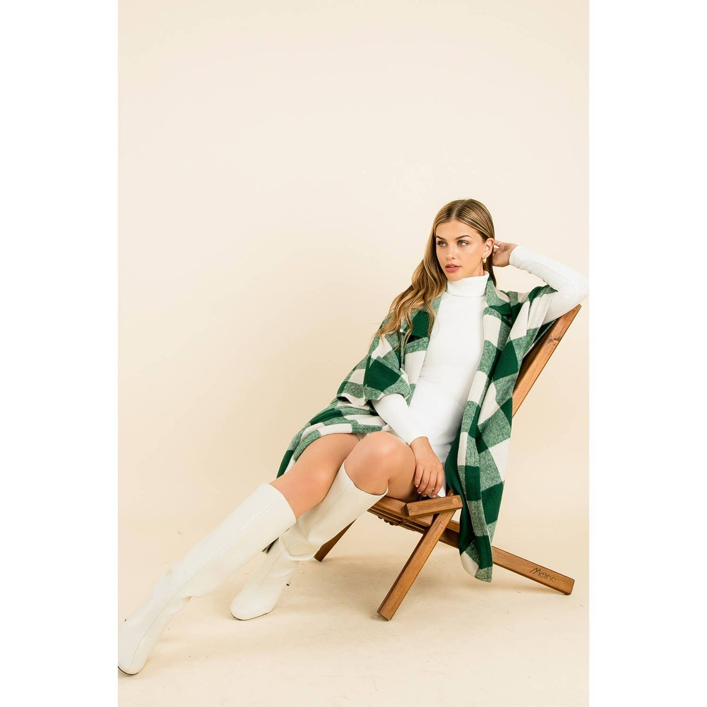 Chandler Checkered Long Coat