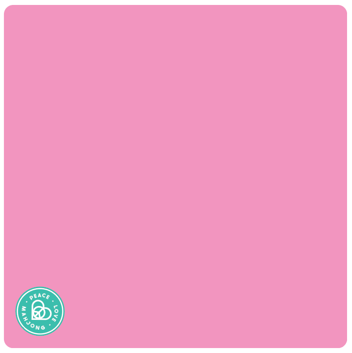 Mahjong Mat: Light Aqua with Yellow & Pink