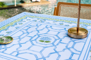 NEW NEOPRENE Hamptons Hydrangea Mahjong Mat
