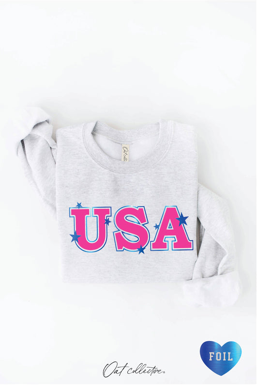 USA FOIL Graphic Sweatshirt