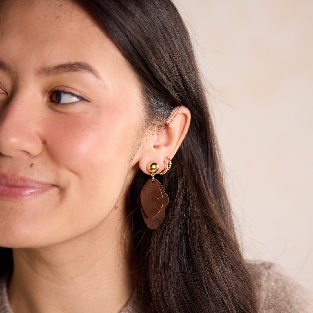 Chocolate Weston Earrings