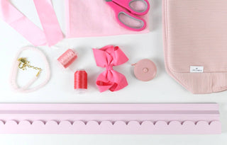 Ballet Pink Scalloped Wooden Mahjong Racks - 20 inches: Ballet Slipper