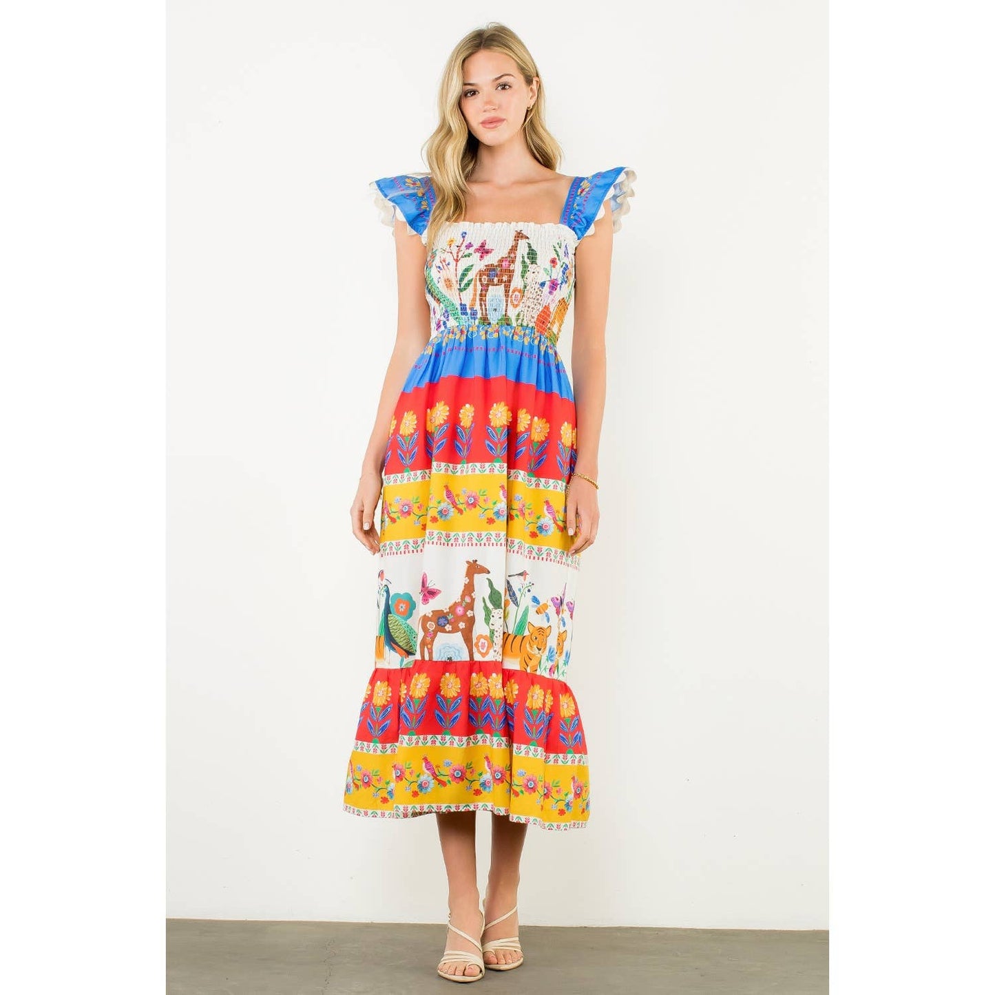 Lisette Animal Print Maxi Dress