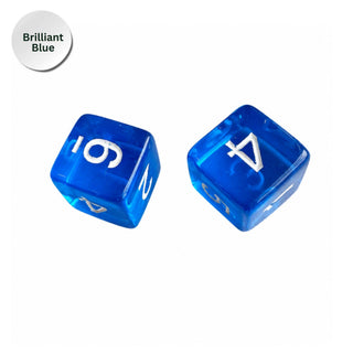 Colorful Jelly Translucent Mahjong Dice Gift Ready : Lagoon Green