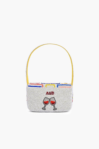 Mahjong Royale Fully Hand-Beaded Shoulder Bag