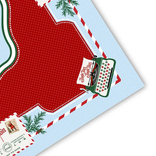 VIntage Santa's Mail Mahjong Mat