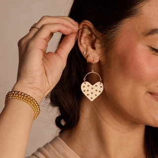 Harlow Earrings: White