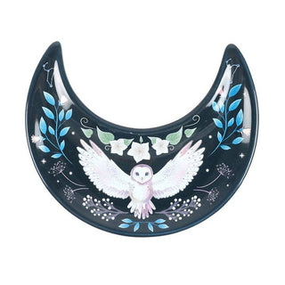 Crescent Moon Owl Dice Dish