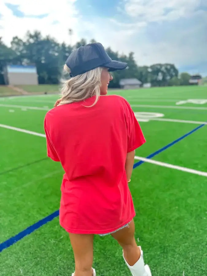 Georgia Graphic Tee- Red
