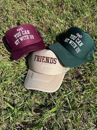 You can sit with us hat - Dark Green