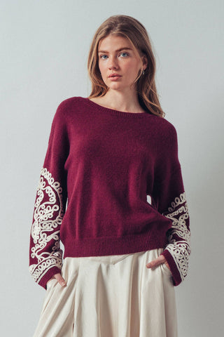 Allie Embroidered Sweater