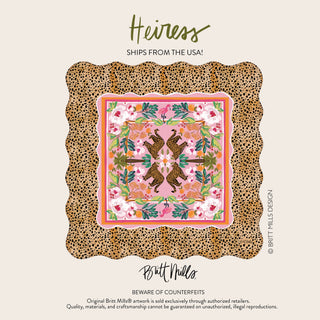 Heiress Scalloped Neoprene Mahjong Mat