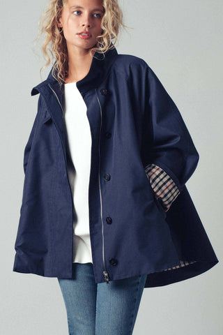 Nicolette Modern A-Line Trench Jacket