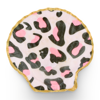 Pink Leopard Shell Dice Dish