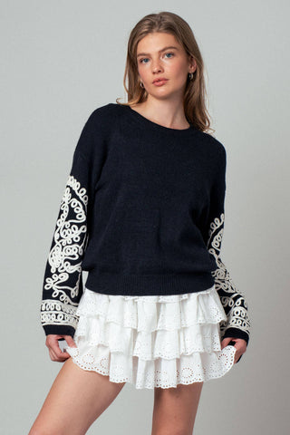 Allie Embroidered Sweater