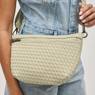 Ethereal - Woven Neoprene Crossbody Bag: Black