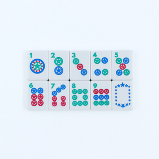 THE TEXAS SERIES  |  Mahjong with Lone Star Flair  |  Mesquite White Tile Set