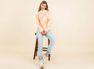 Kelly Checkered Sweater: MINT