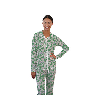Mahjong Pajamas Green: Pants Set