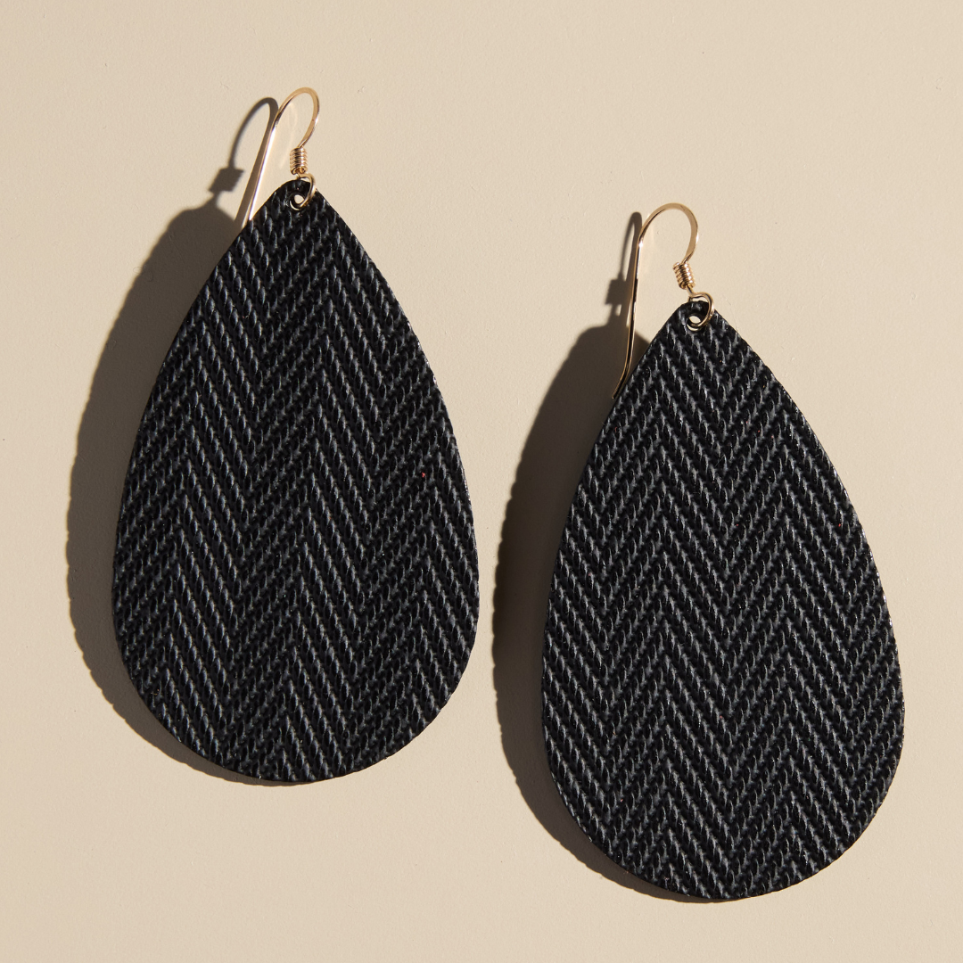 Raven Teardrop Earrings