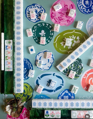 Willow Neoprene Mahjong Mat: 32.5" x 32.5"